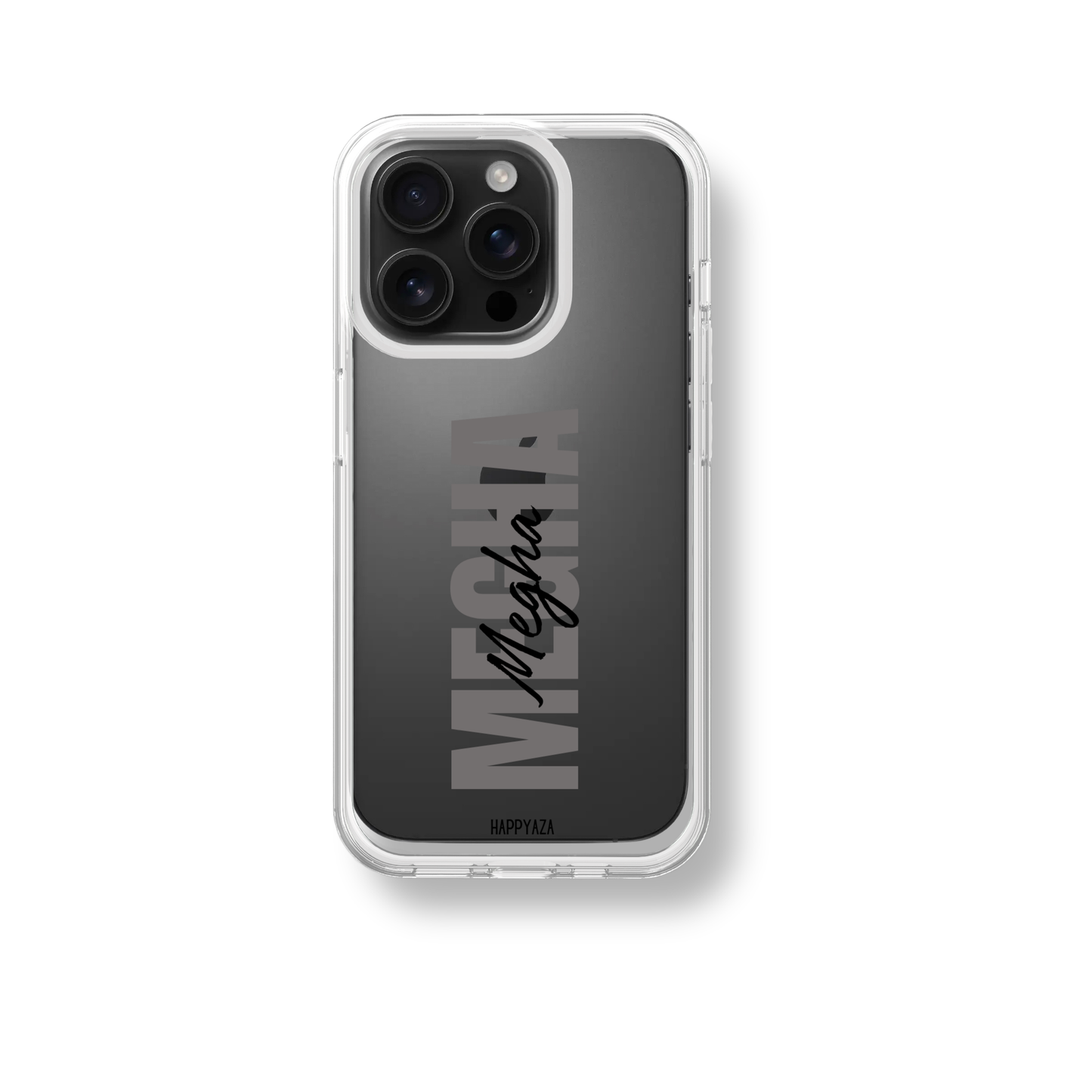 Custom Vertical Name Silicone Phone Case
