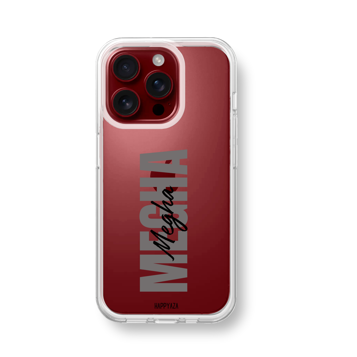 Custom Vertical Name Silicone Phone Case