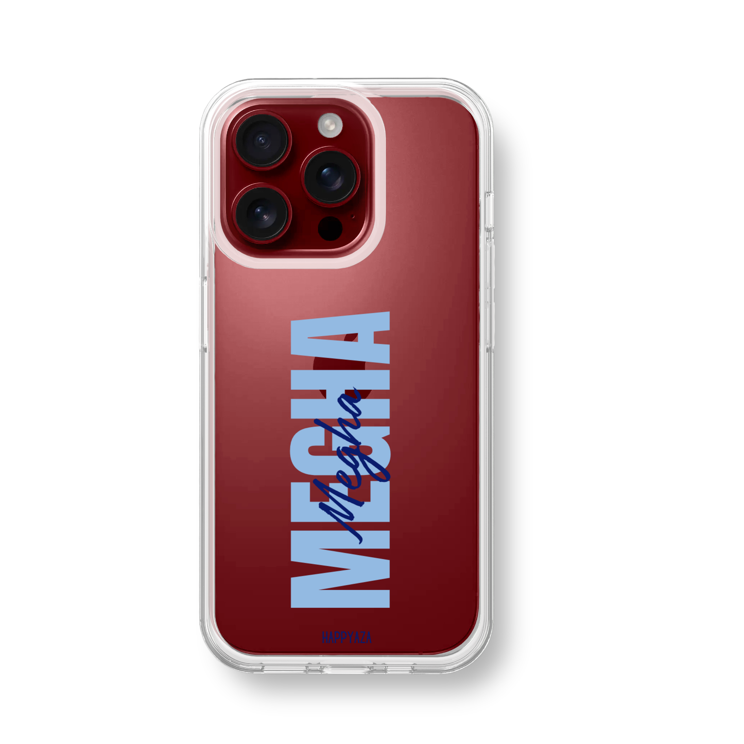 Custom Vertical Name Silicone Phone Case