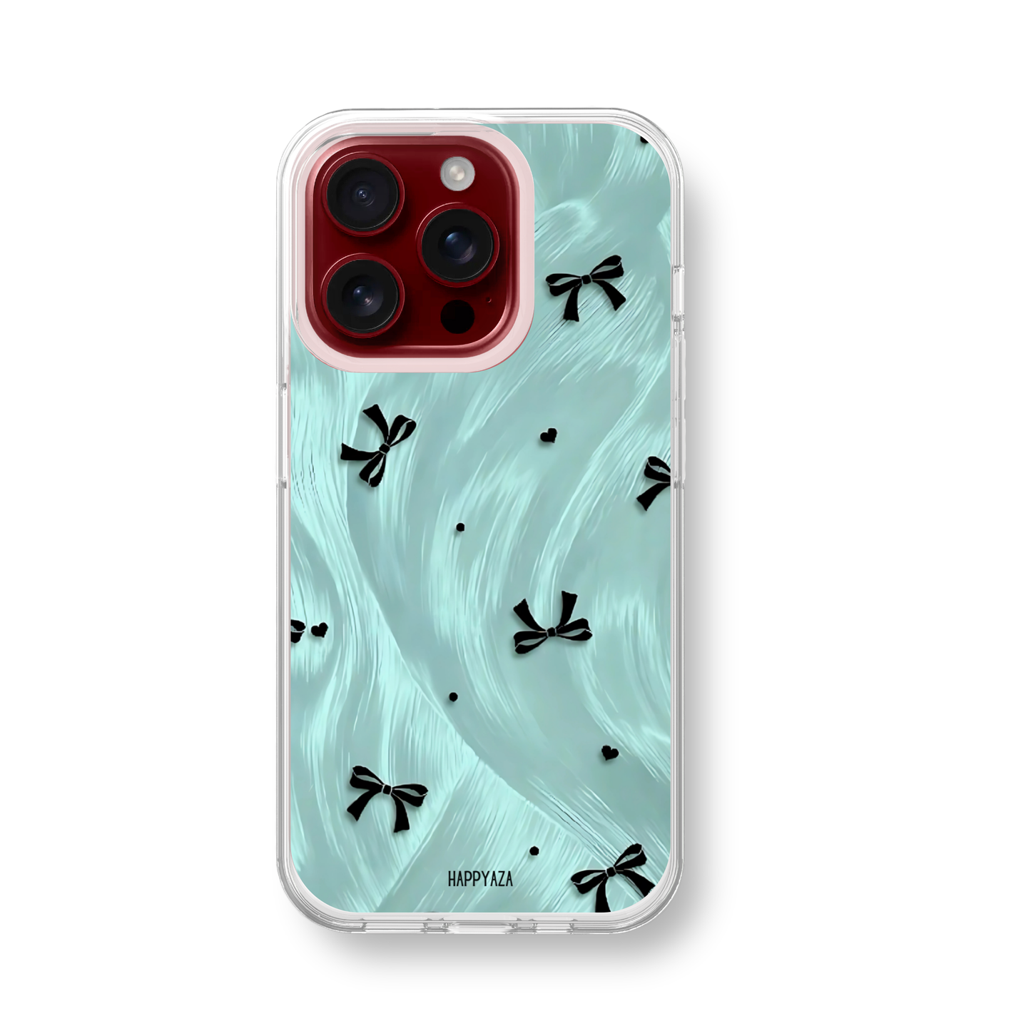 Midnight Aqua Bow Soft Silicone Case