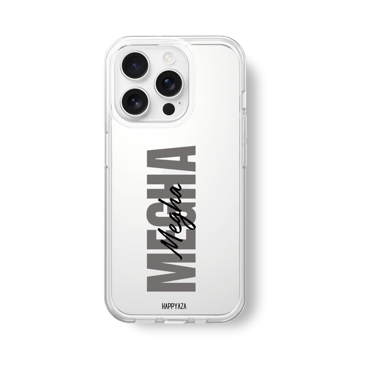 Custom Vertical Name Silicone Phone Case