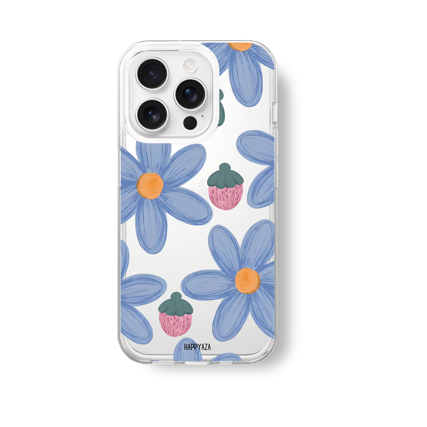 Blue Daisy Soft Silicone Phone Case