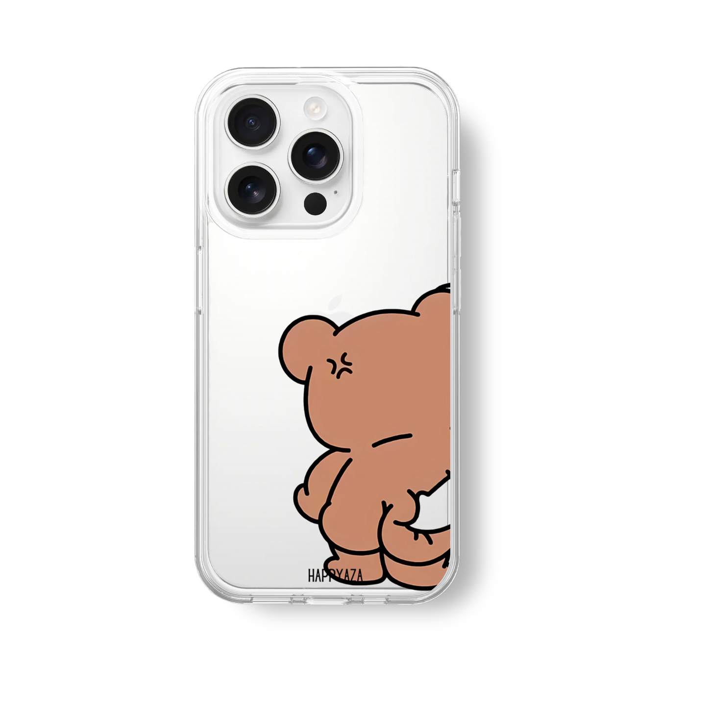 Funny Bear Couple silicone phone case