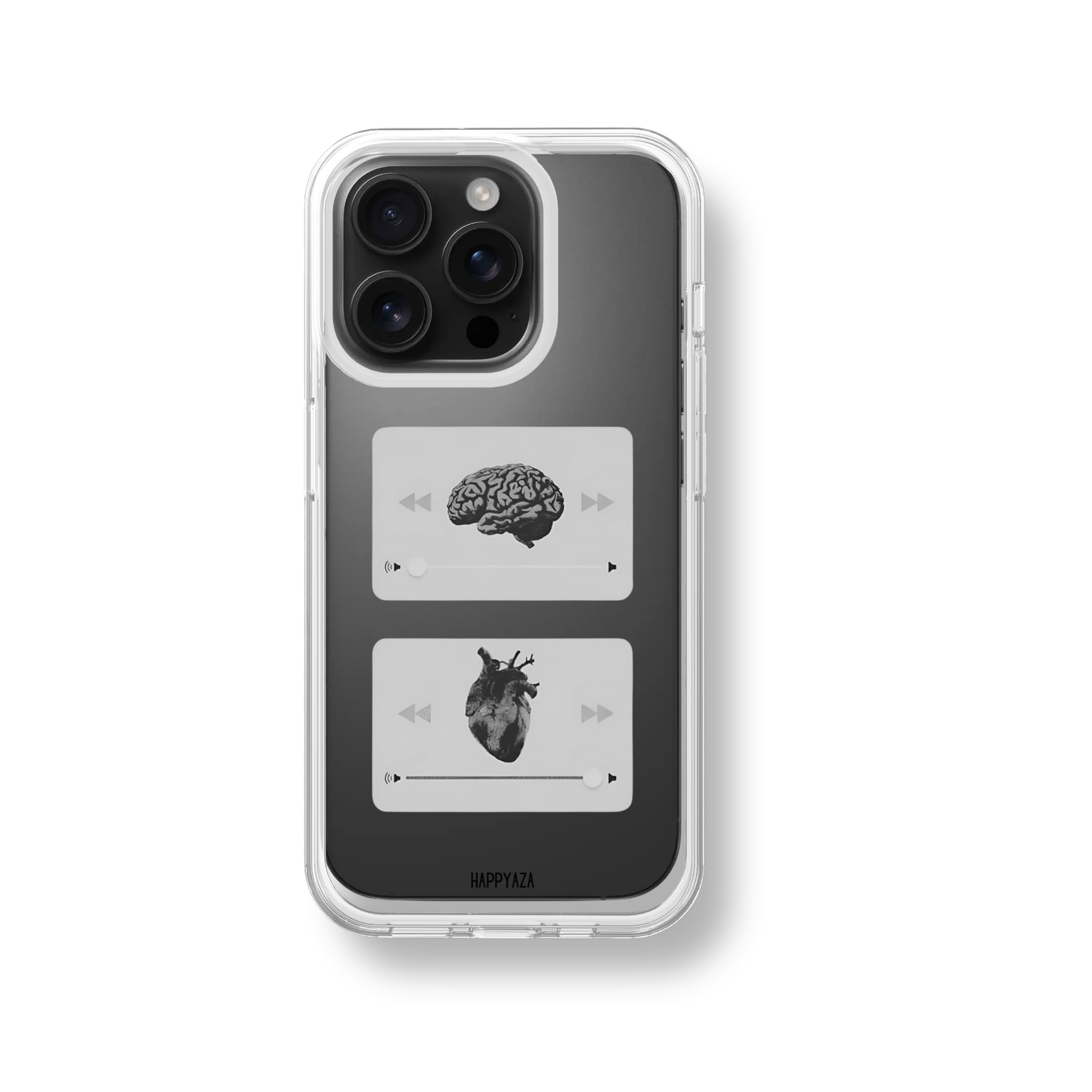 Brain And Heart Soft Silicone Phone Case