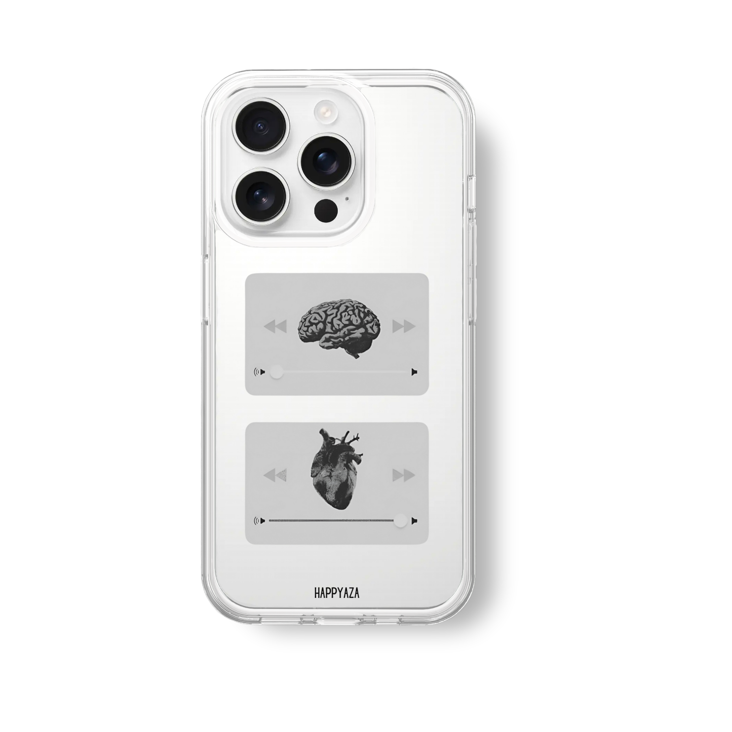 Brain And Heart Soft Silicone Phone Case