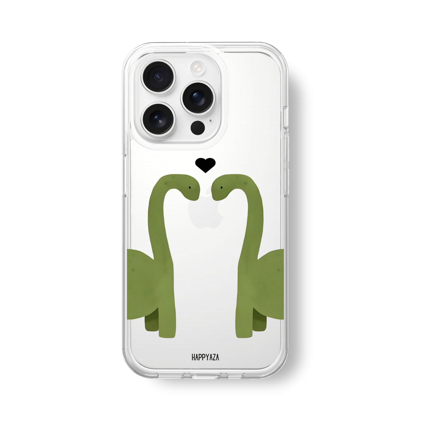 Dinosaur In Love Soft Silicone Phone Case