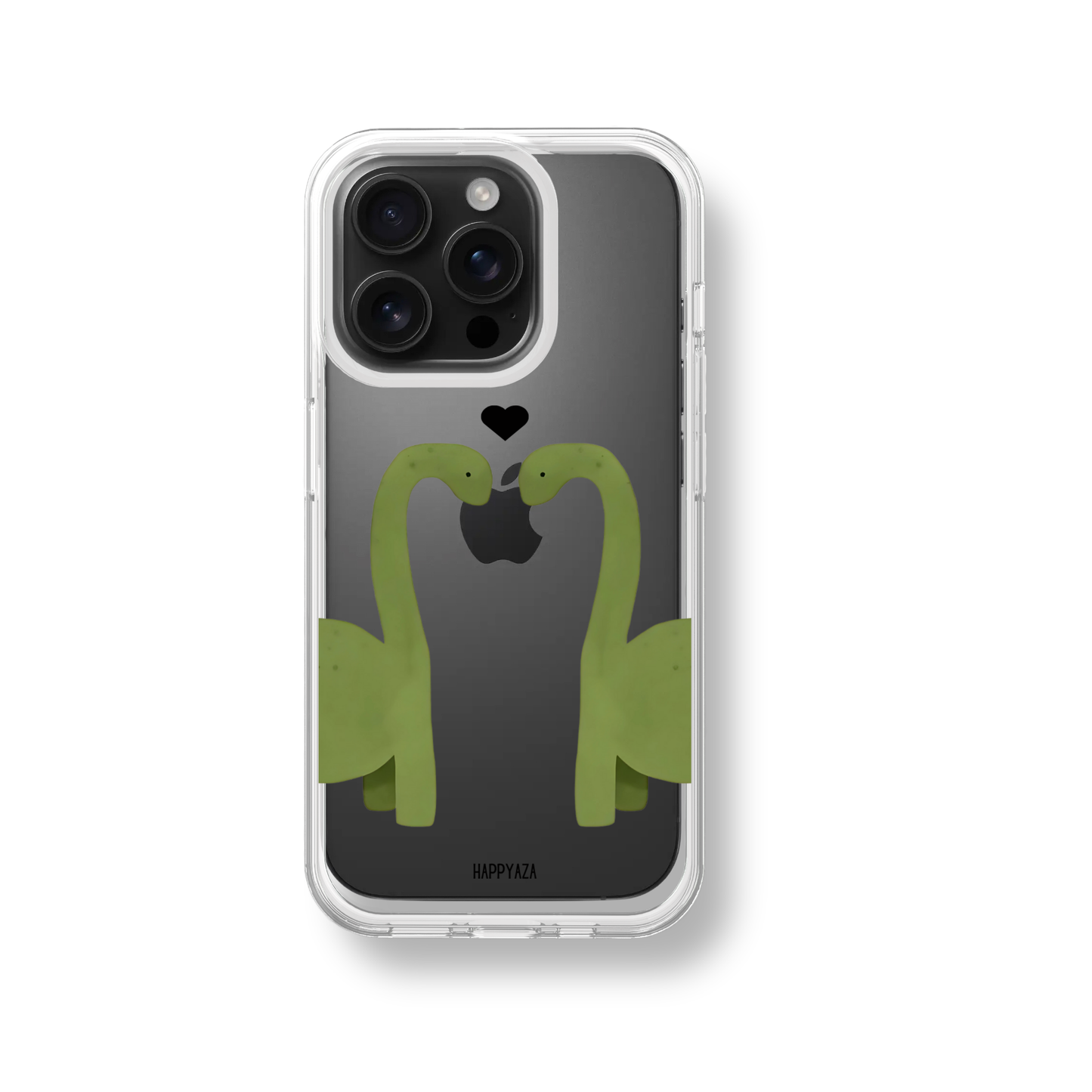 Dinosaur In Love Soft Silicone Phone Case