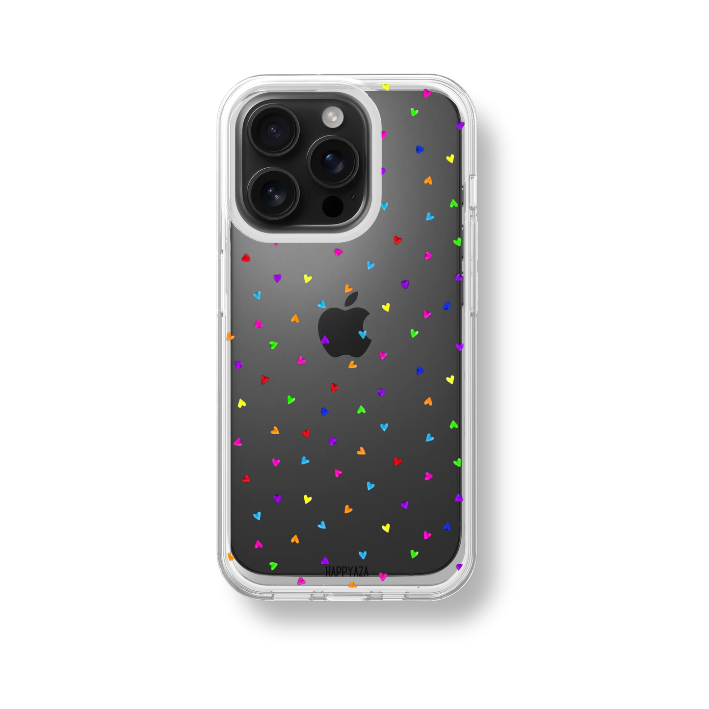 Multi Color Hearts Silicone Phone Case