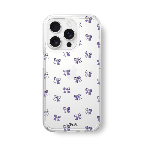 Purple  Bow Soft Silicone Phone Case