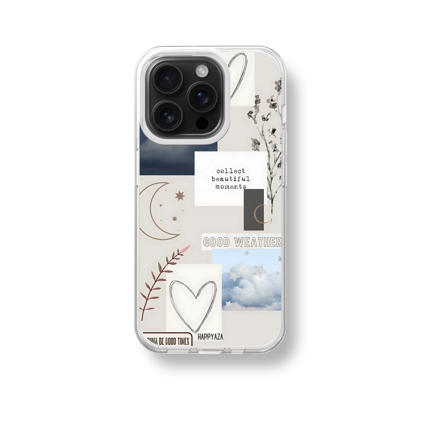 Celestial Collage Silicone Phone Case