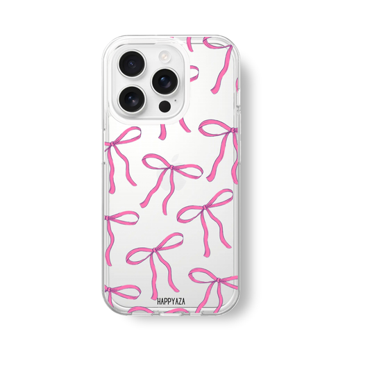 Pink Bow Tie Soft Silicone Phone Case