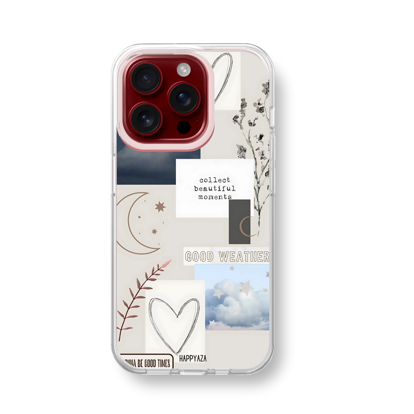 Celestial Collage Silicone Phone Case