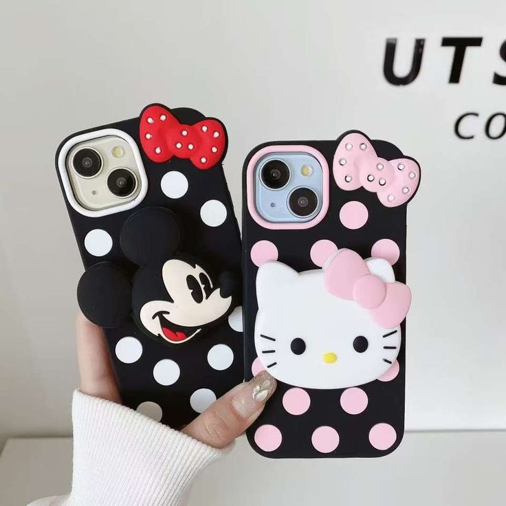 Mini Mickey Silicone With Pop Stand Phone Case