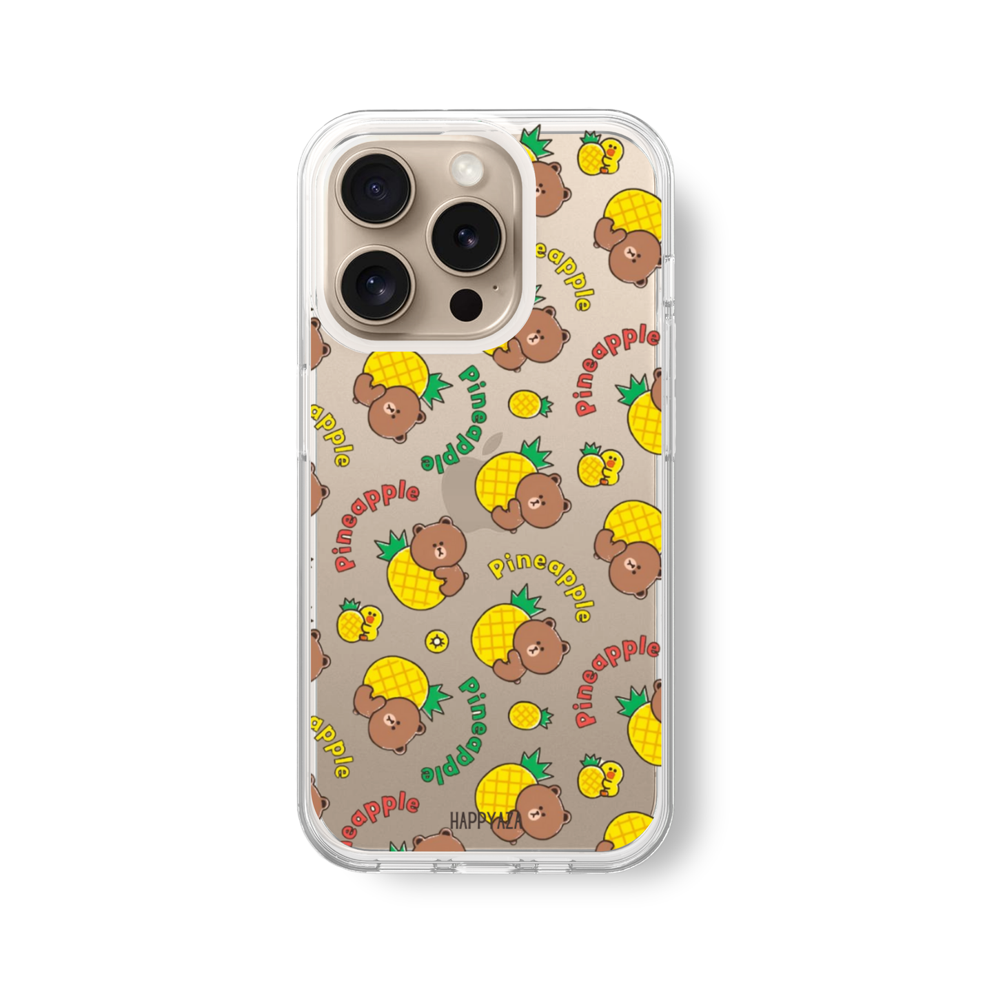 Brown And Sally Pineapple Line & Friends Soft Silicone Phone Case