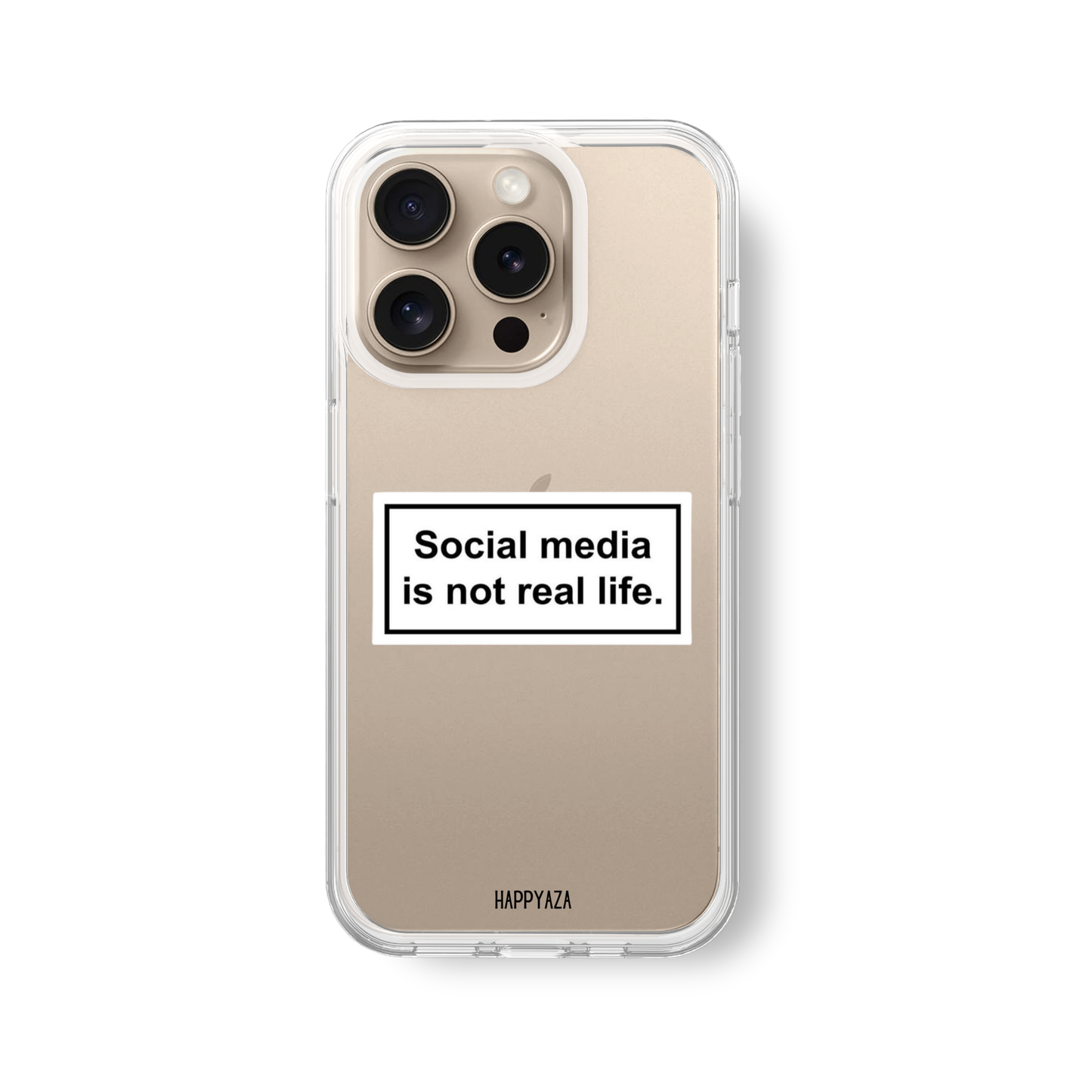 Social Media Is Not Real Life Soft Silicone Phone Case