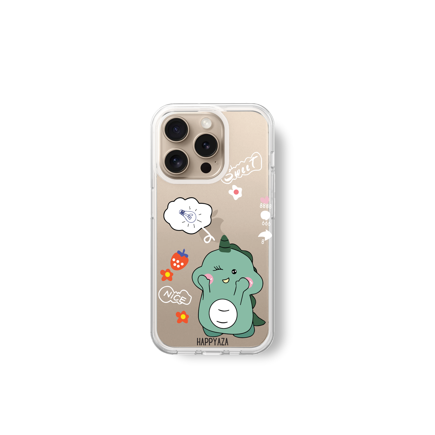 Cute Dinosaur Printed Silicone Phone Case