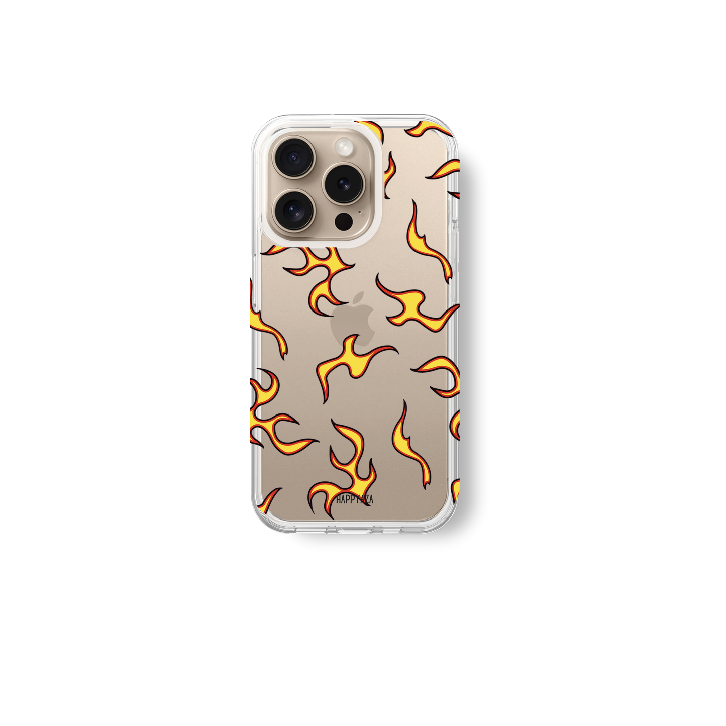 White Flame Silicone Phone Case