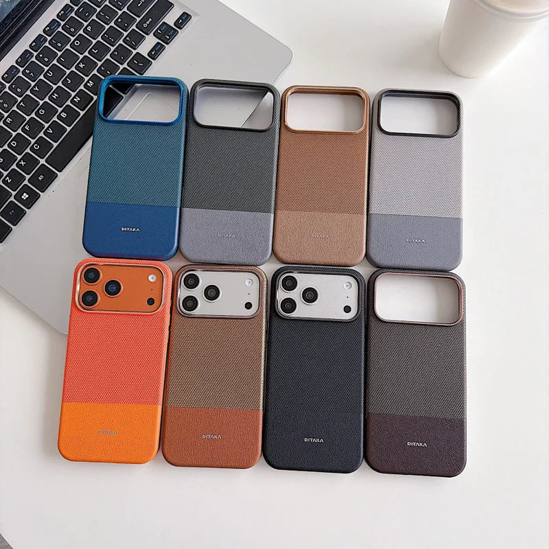 DITAKA Dual Tone Textured Phone Case (With Box Packing)