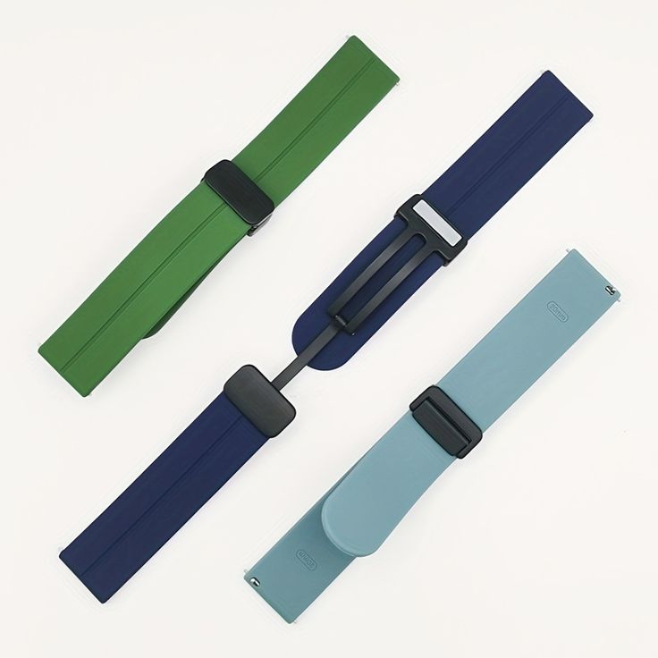Magnetic Folding Buckle Silicone Band Strap For Watch