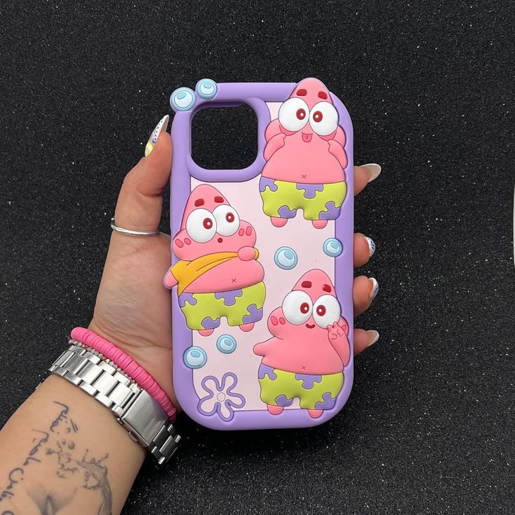 Patrick Star Cartoon Silicone Phone Case for iPhone