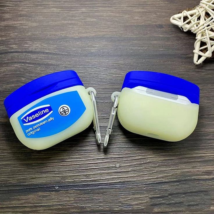 Airpods Case Soft Silicone Cover With Hook Clip For Airpods (Vaseline Case)