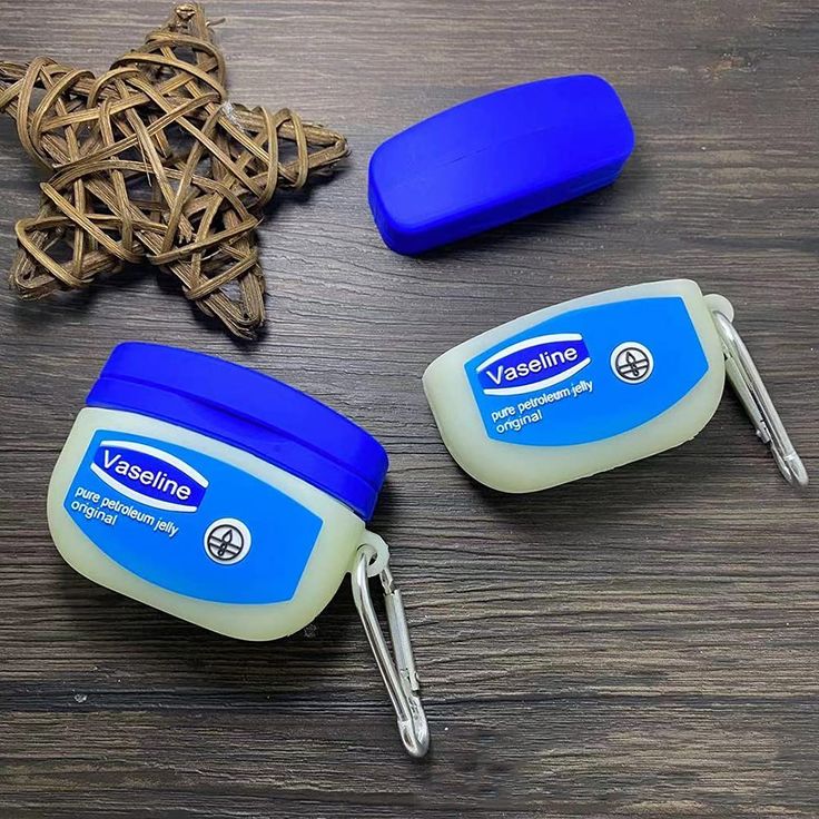 Airpods Case Soft Silicone Cover With Hook Clip For Airpods (Vaseline Case)