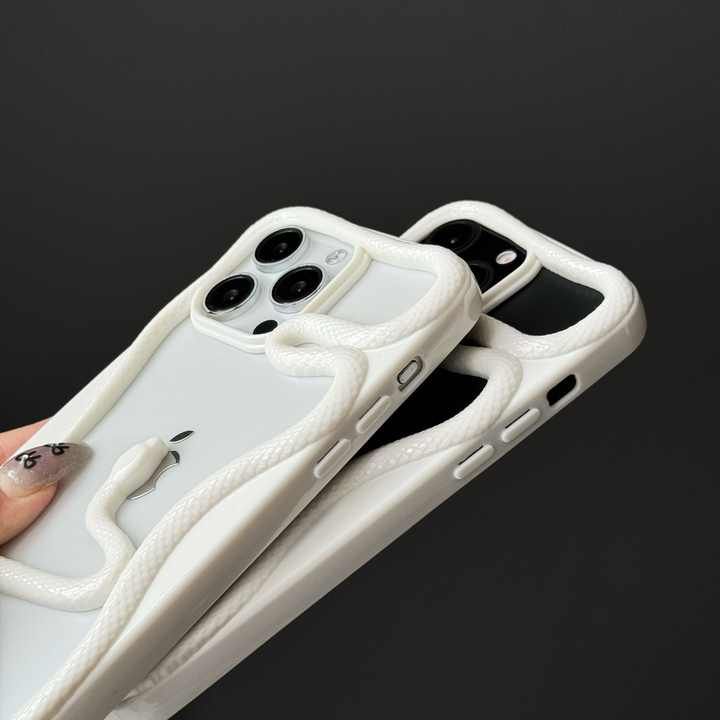 Hollow Snake Plating Phone Case For iPhone