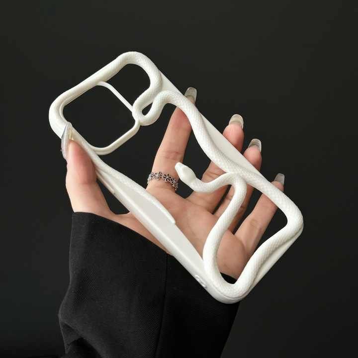 Hollow Snake Plating Phone Case For iPhone