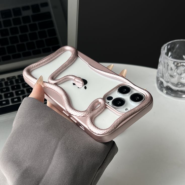 Hollow Snake Plating Phone Case For iPhone