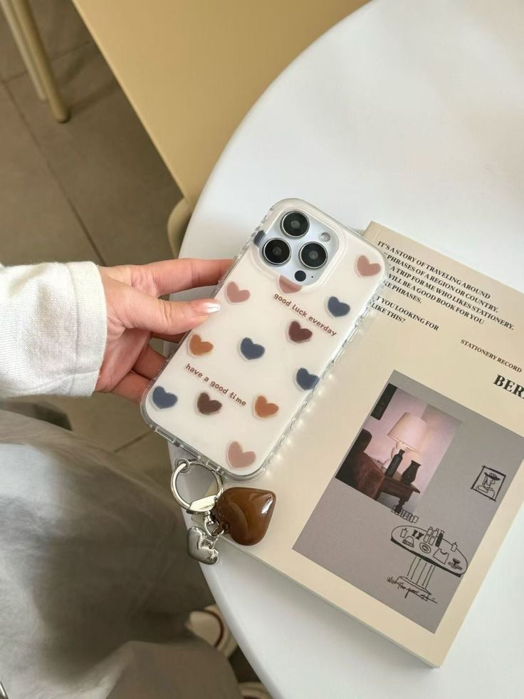 Good Luck Everyday Silicone Phone Case with Heart Charm