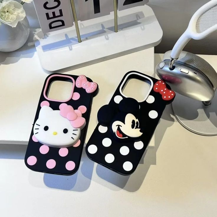 Mini Mickey Silicone With Pop Stand Phone Case