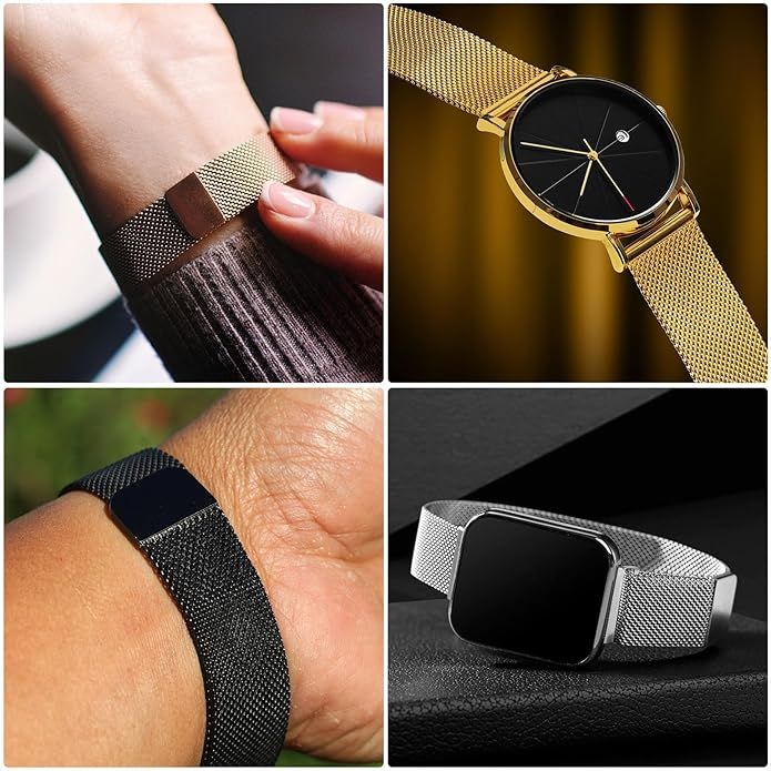 Magnetic Loop Watch Strap Compatible