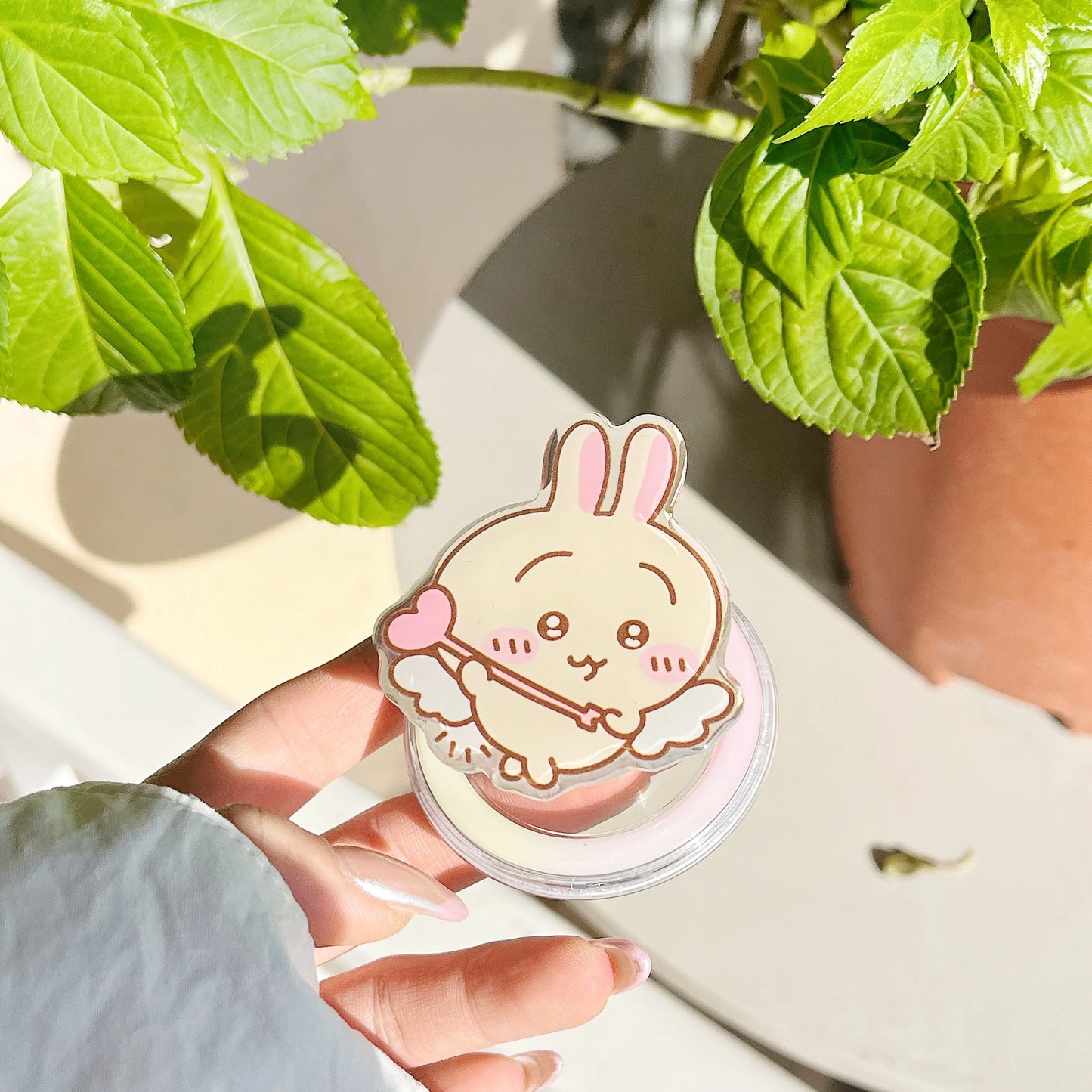 Sweet Pastel Bunny Collage Phone Case With MagSafe Holder