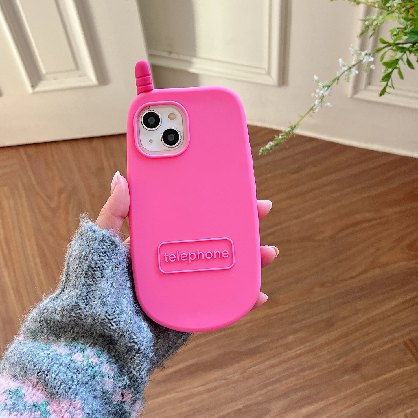 90s Flip Phone Style Silicone Phone Case