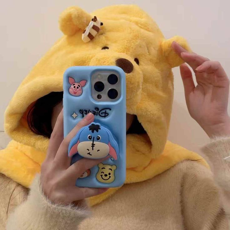 Cute Chibi Miniso Silicone With Pop Stand Phone Case