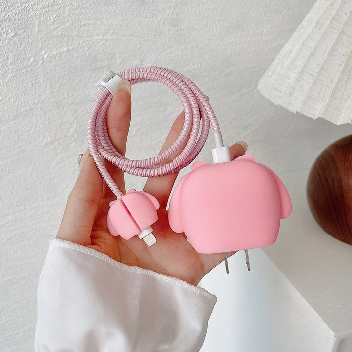 Cute Cartoon Series Fast Charger Protector for iPhone ( My Melody Kawaii)