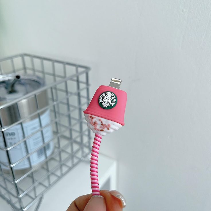 Cute Cartoon Series Fast Charger Protector Case(Starbucks Ice Cream)