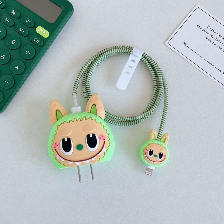 Cute Cartoon Series Fast Charger Protector for iPhone (The Monsters LABUBU)