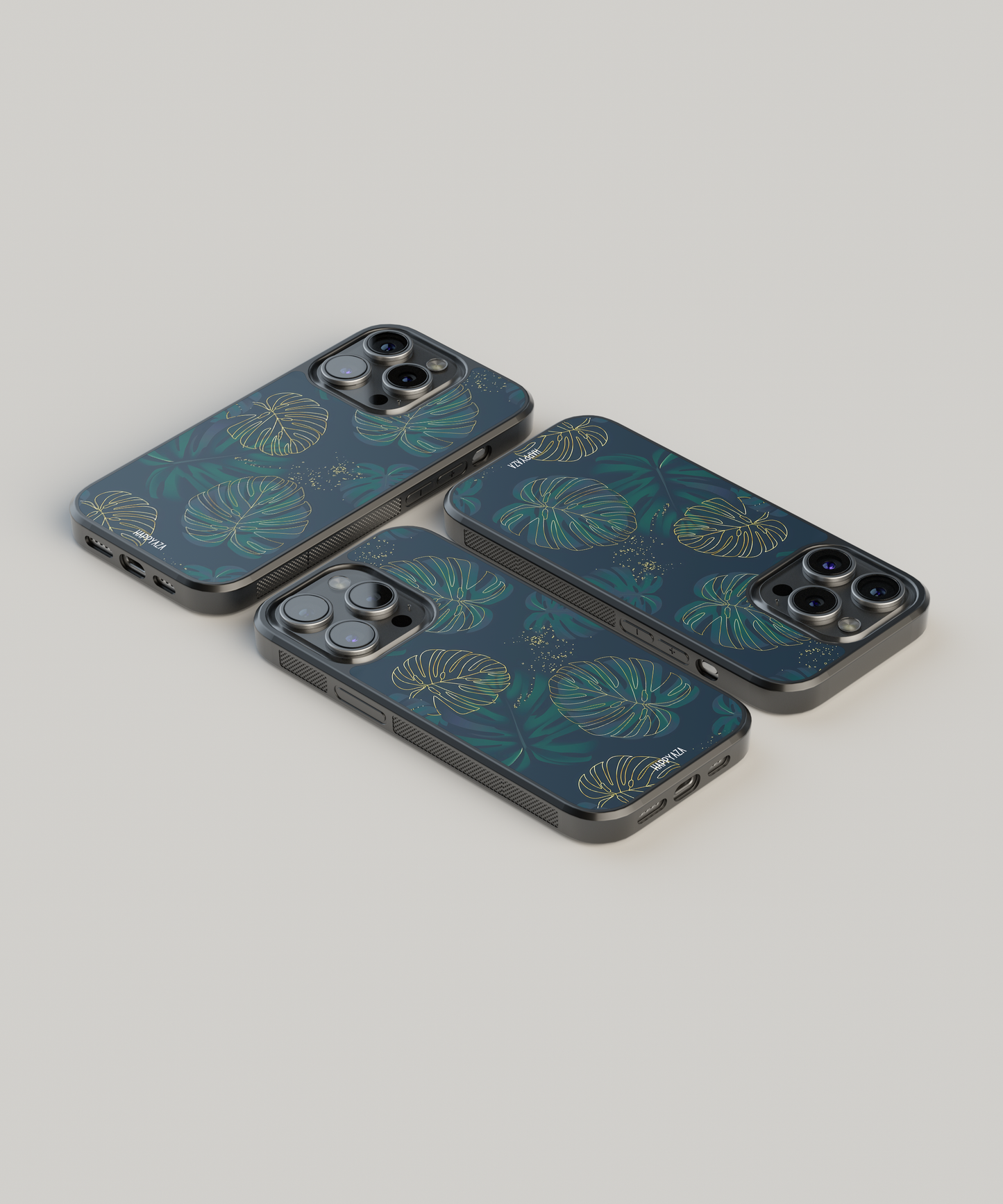 Luxury pattern with monstera leaves Designer Phone Case