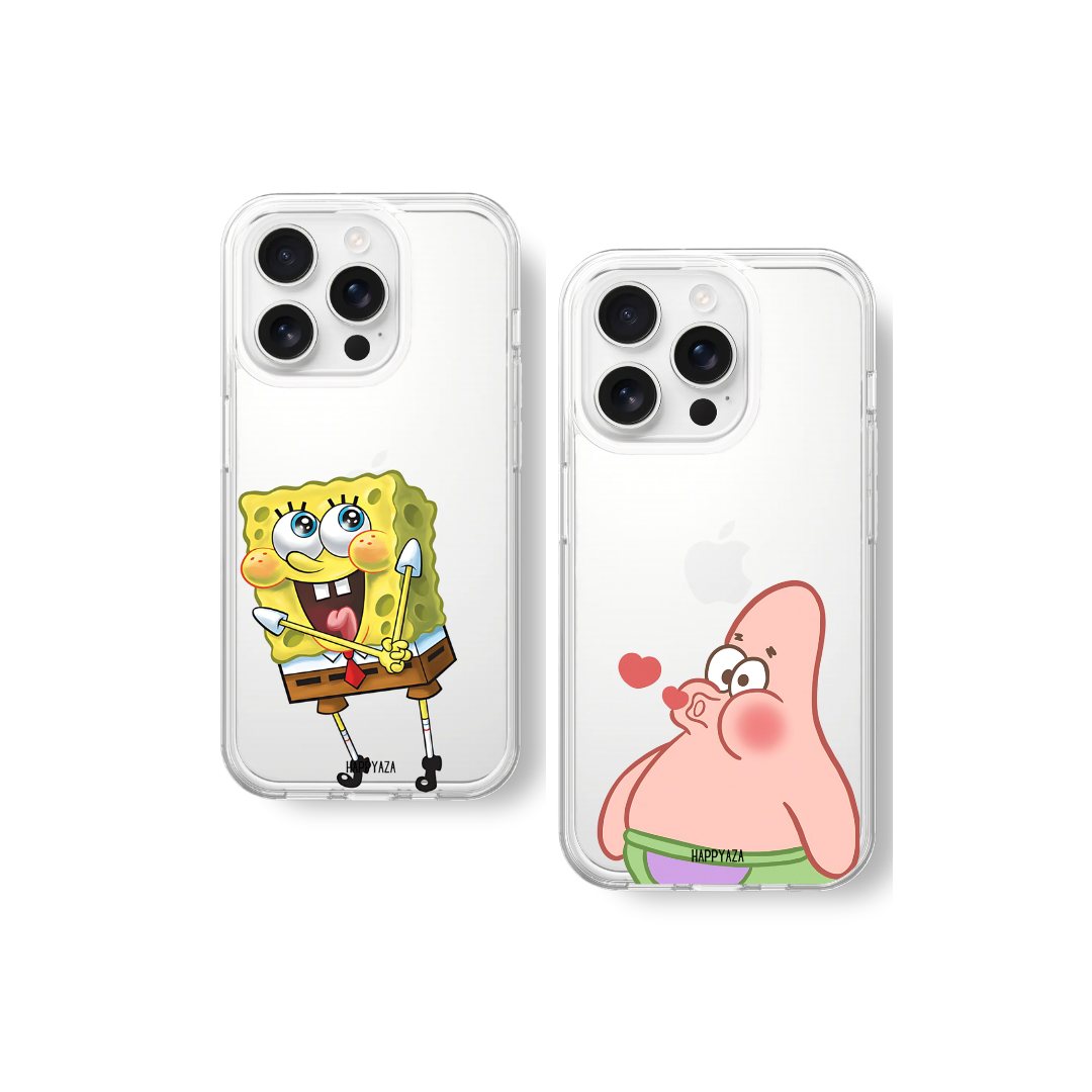 SpongeBob Patrick Anime Couple silicone phone case