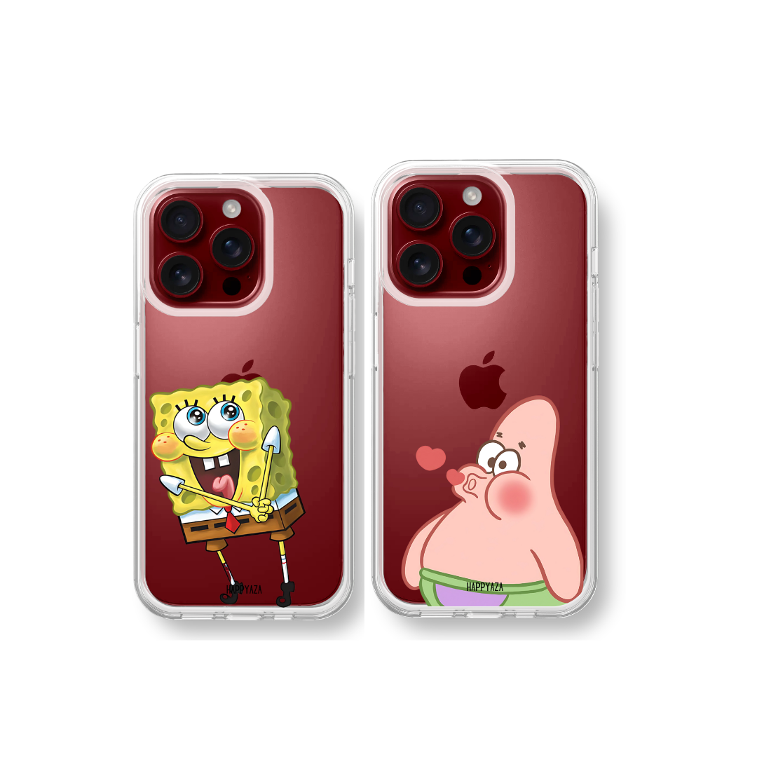 SpongeBob Patrick Anime Couple silicone phone case