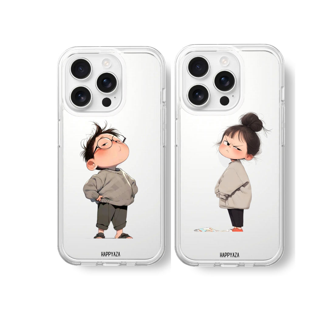 You & Me Couple silicone phone case