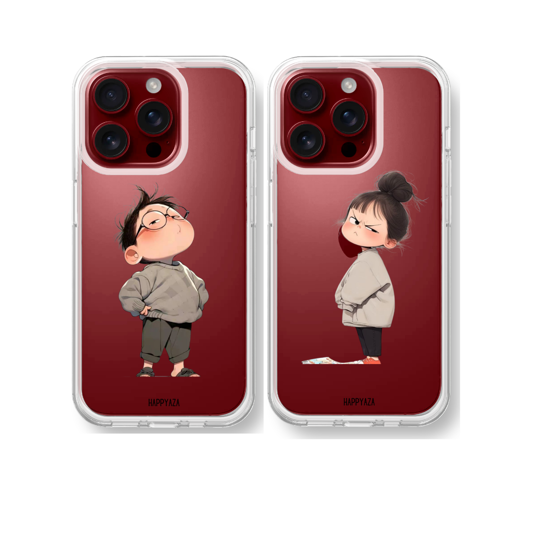You & Me Couple silicone phone case