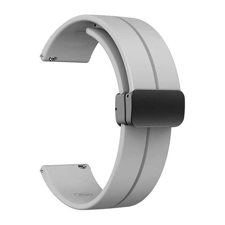 Magnetic Folding Buckle Silicone Band Strap For Watch