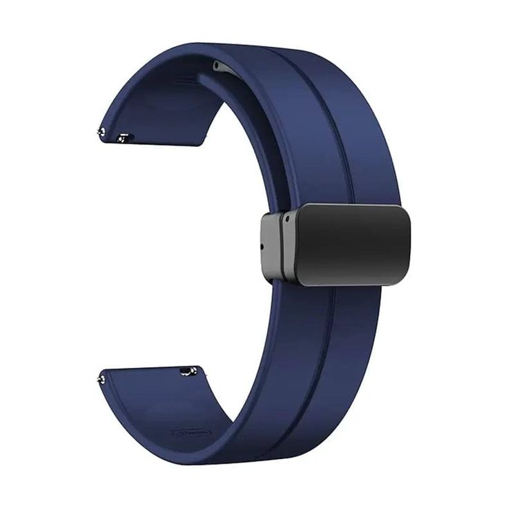 Magnetic Folding Buckle Silicone Band Strap For Watch