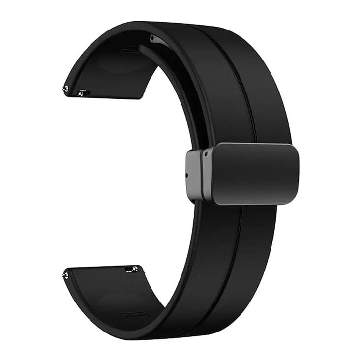 Magnetic Folding Buckle Silicone Band Strap For Watch