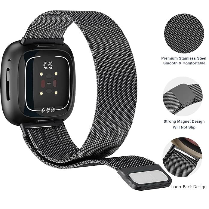 Magnetic Loop Watch Strap Compatible