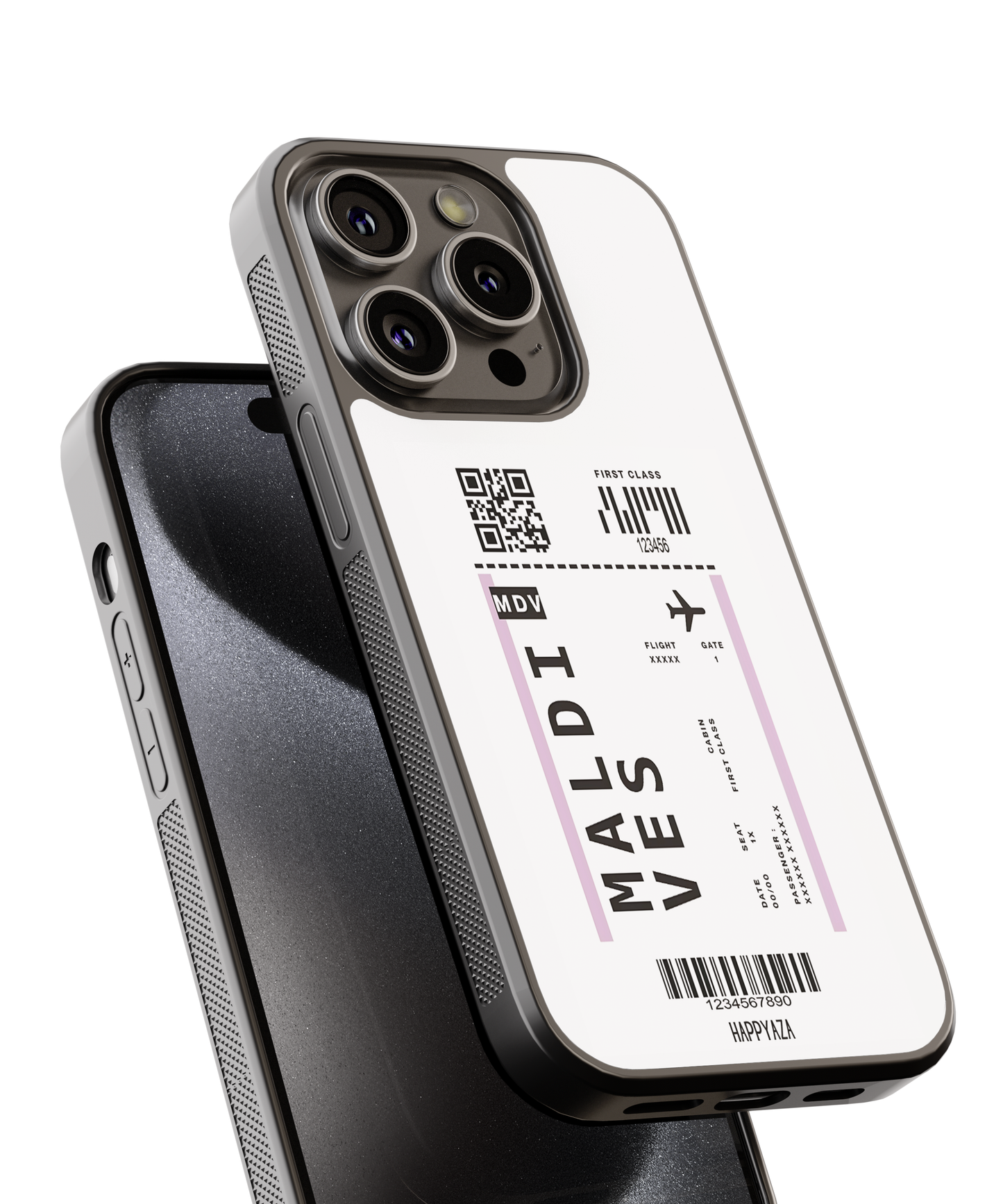 Maldives Boarding Pass Designer Phone Case