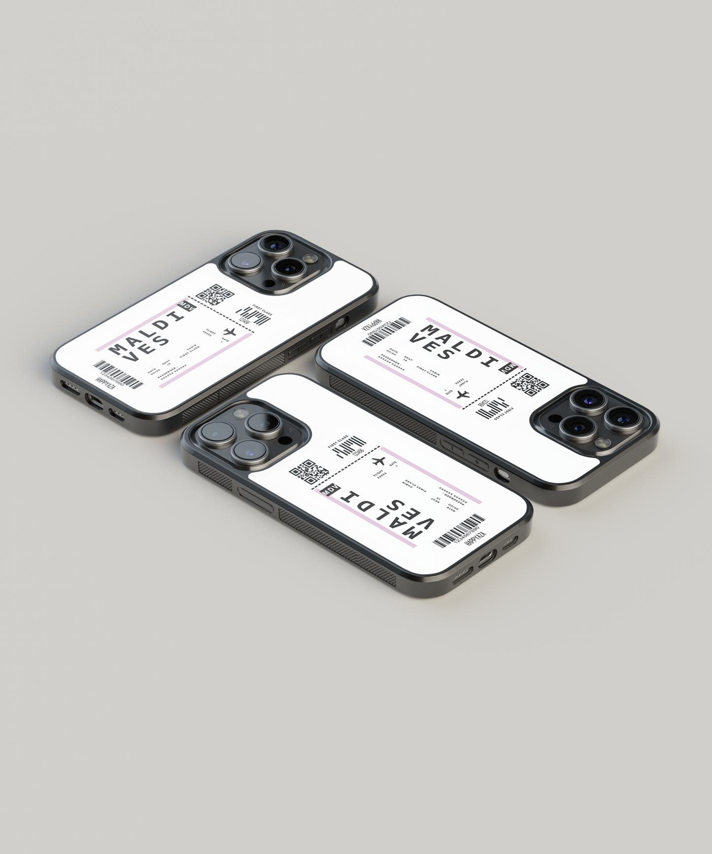 Maldives Boarding Pass Designer Phone Case