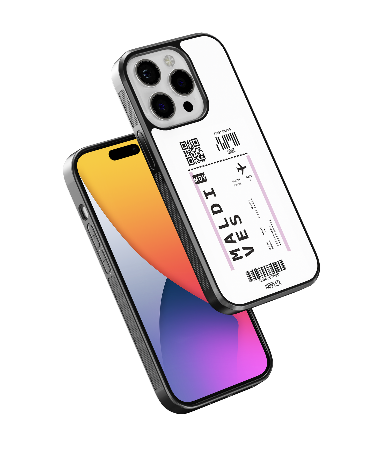 Maldives Boarding Pass Designer Phone Case